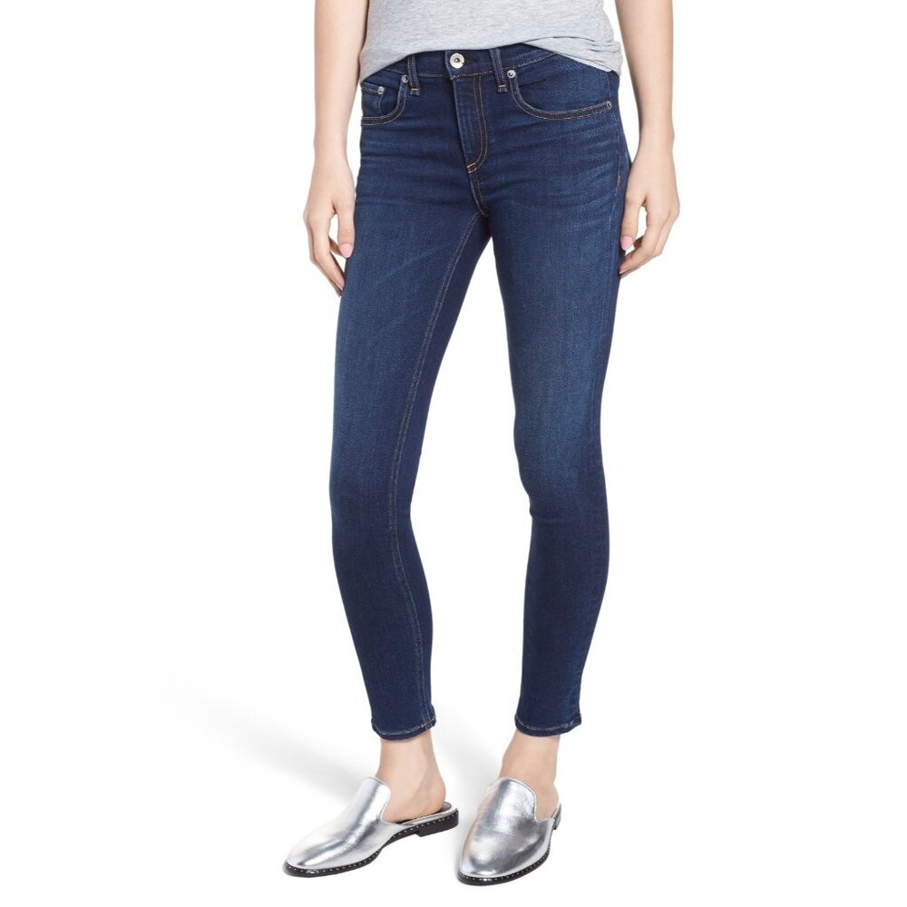 NWT rag & bone Ankle Skinny in Bloo Moon Stretch Jeans 29 $195